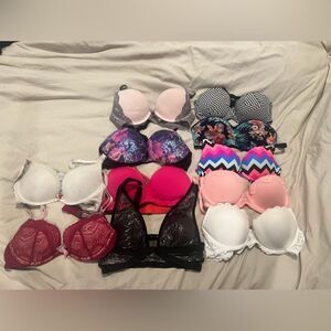 11 bras bundle all fit a 32 A/B